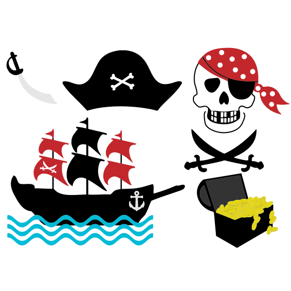 SVG Pirate paraphernalia