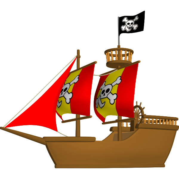 SVG Pirate ship image