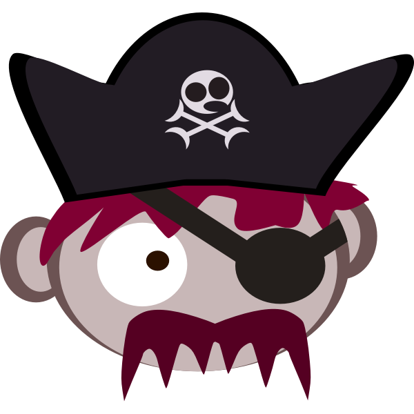 SVG Pirate039s head
