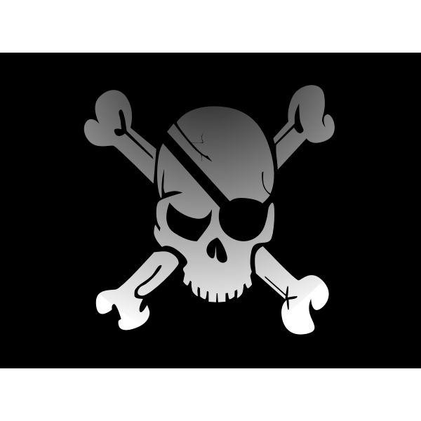 SVG Pirates flag vector image