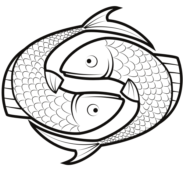 SVG Pisces horoscope symbol