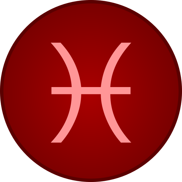 SVG Pisces symbol