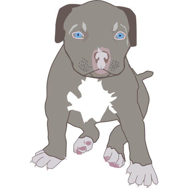 SVG pit bull puppy