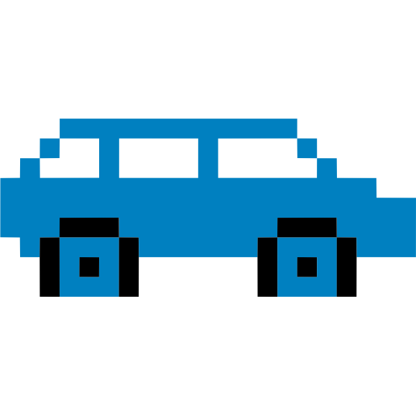 SVG Pixel art car