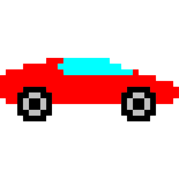 SVG Pixel art car image