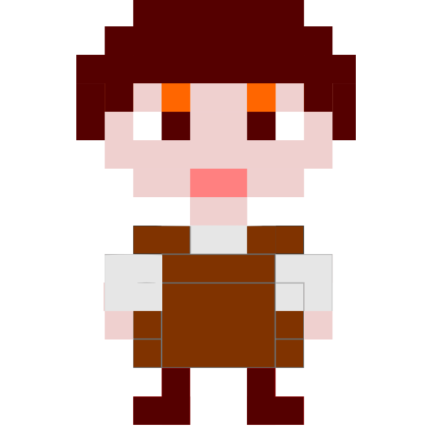 SVG Pixel Art Male