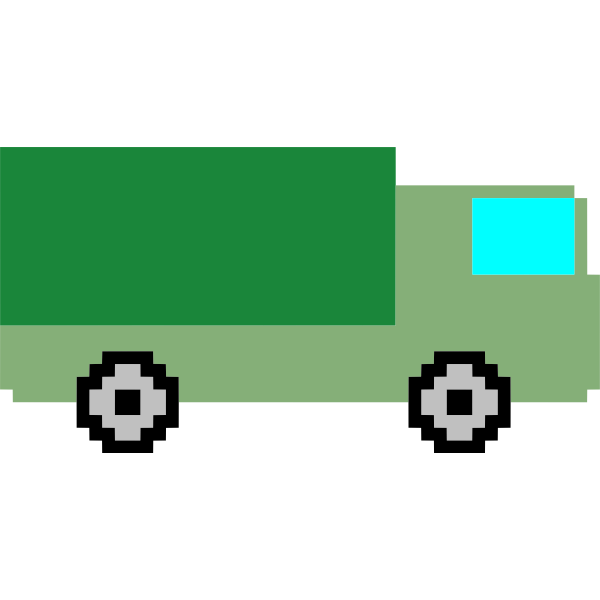SVG Pixel art truck