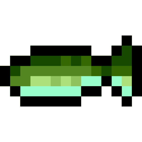 SVG Pixel bass fish