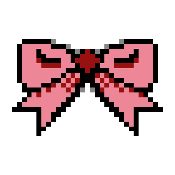 SVG Pixel bow