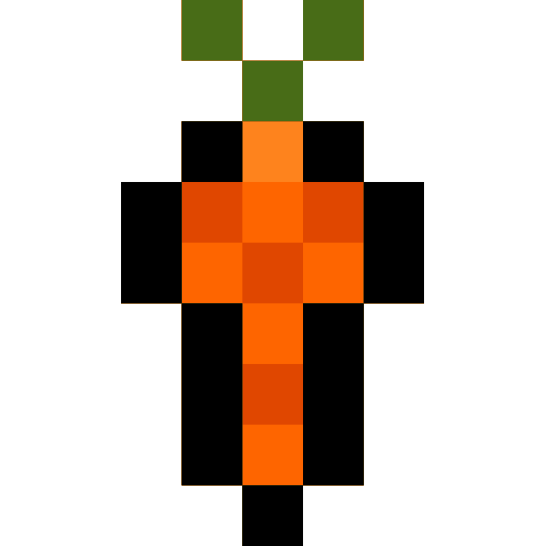 SVG Pixel carrot