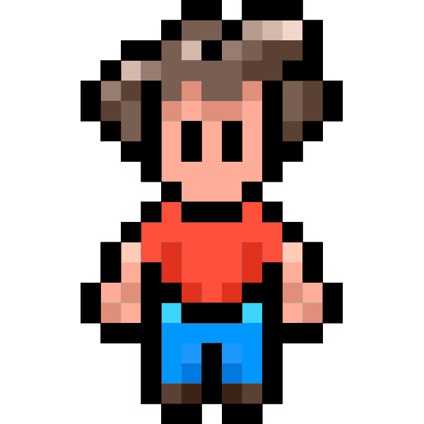 SVG Pixel character
