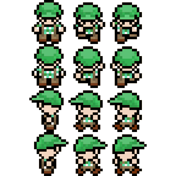 SVG Pixel character image