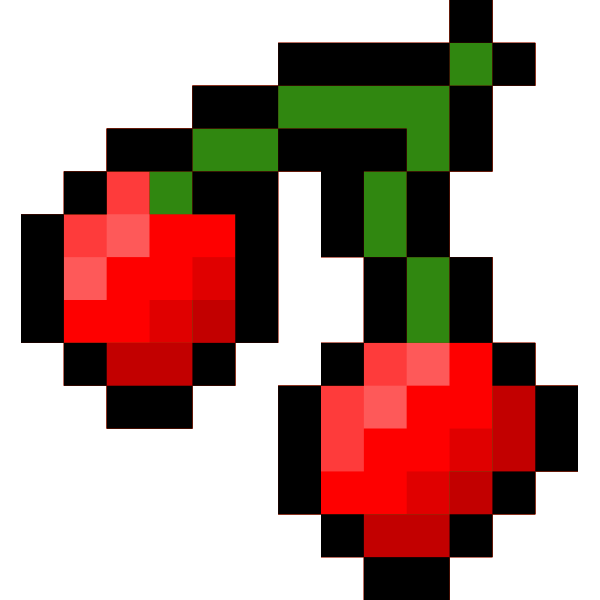 SVG Pixel cherries