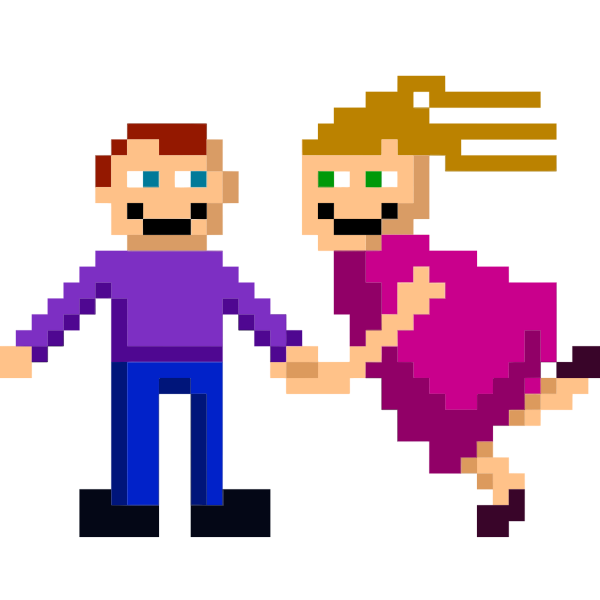 SVG Pixel couple
