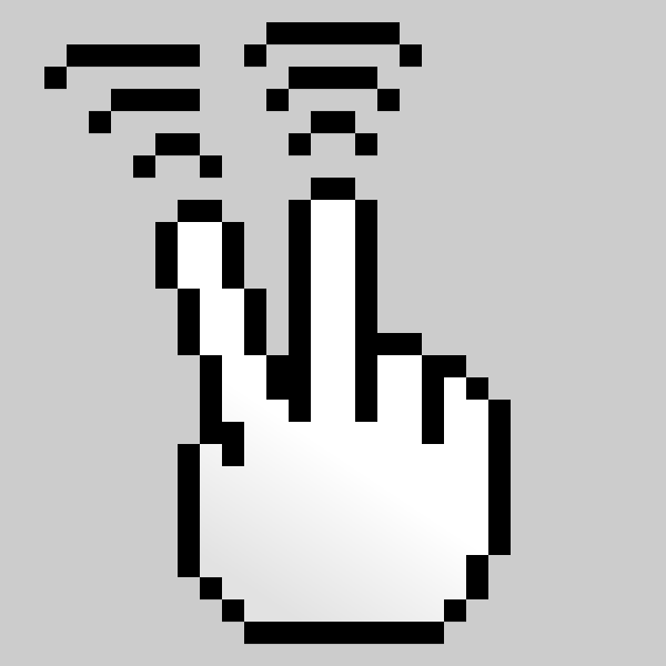 SVG Pixel cursor for triple tap