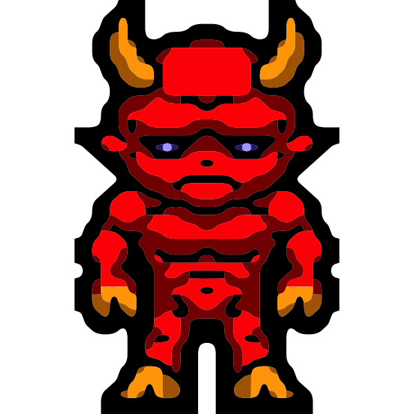 SVG Pixel demon