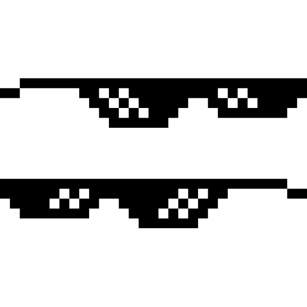 SVG Pixel glasses