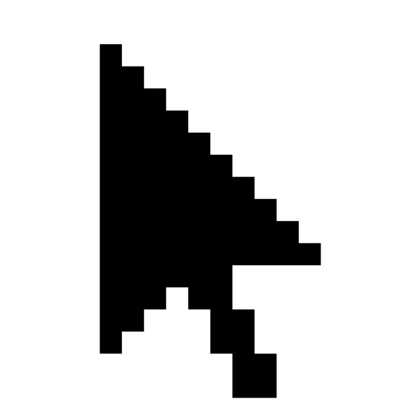 SVG Pixel mouse cursor