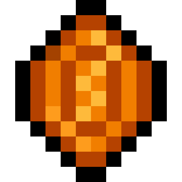 SVG Pixel orange gem