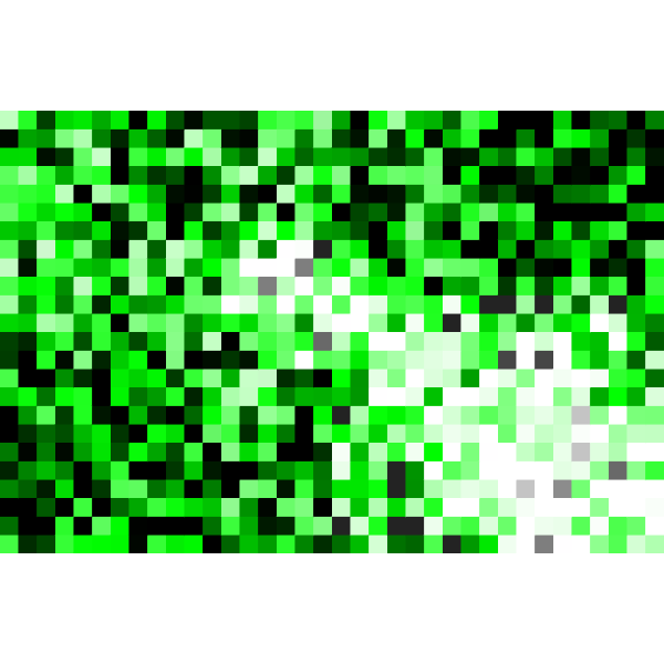 SVG Pixel pattern in black and green