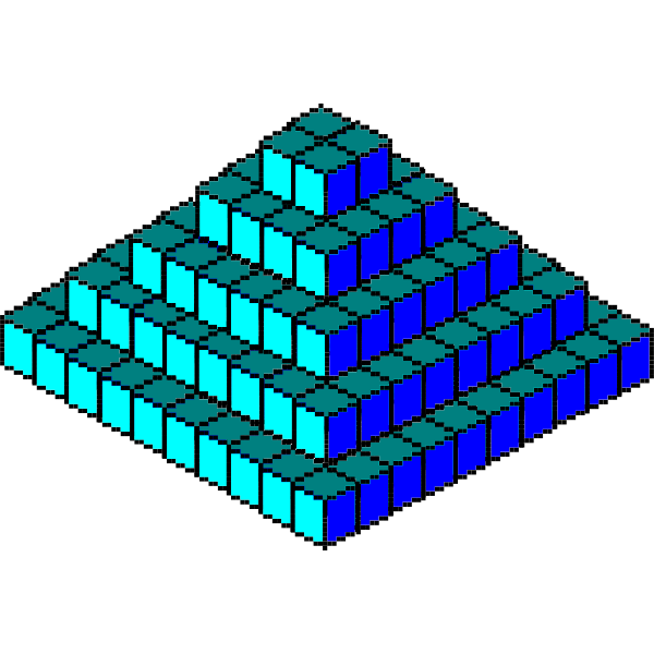 SVG Pixel piramide
