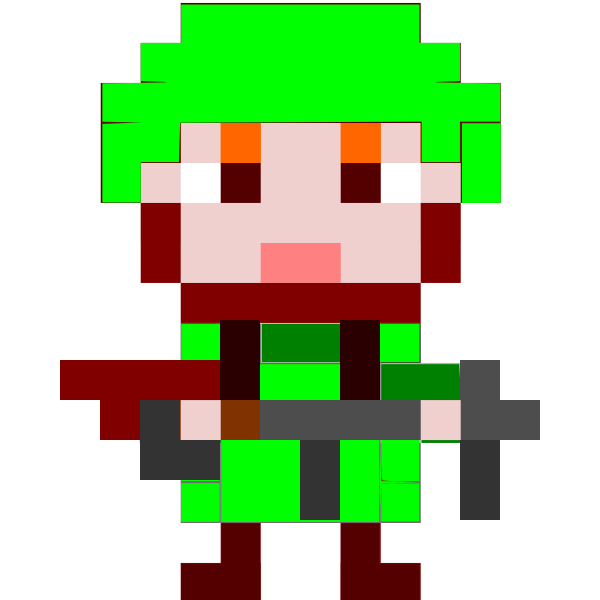 SVG Pixel soldier
