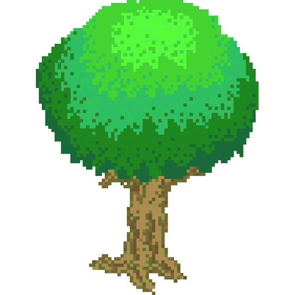 SVG Pixel tree image