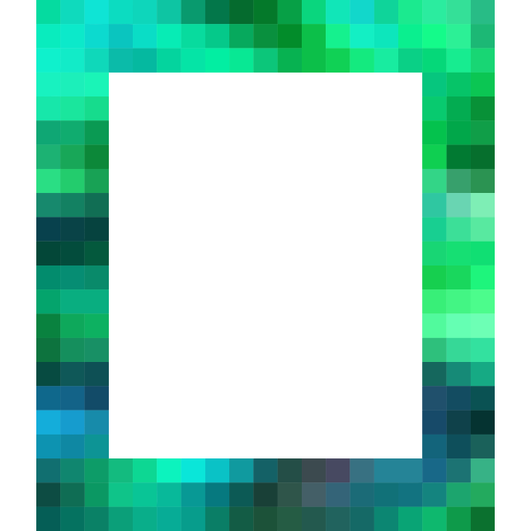 SVG Pixelated colored frame