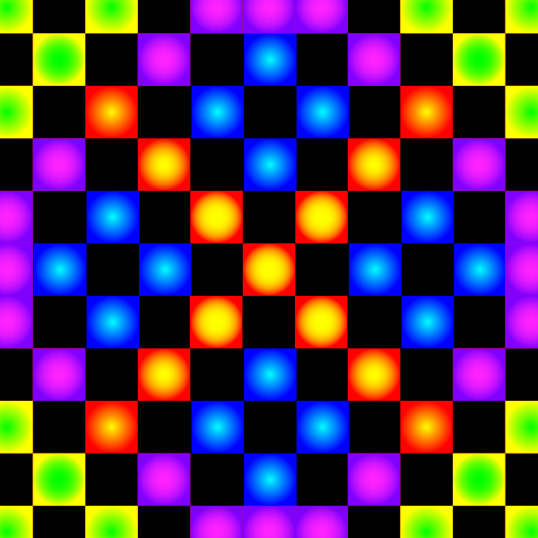 SVG Pixelated colored pattern