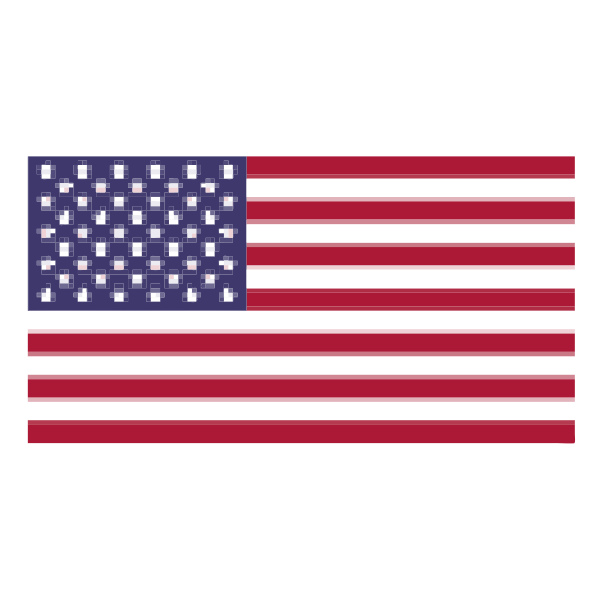 SVG Pixelated Flag
