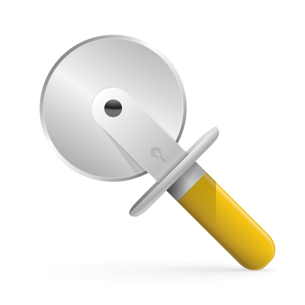 SVG pizza cutter icon