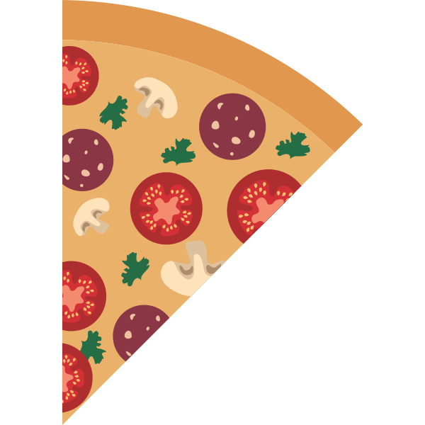 SVG Pizza slice vector image