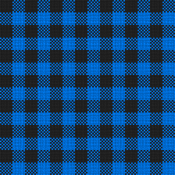SVG Plaid cloth in black and blue