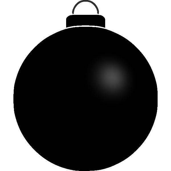 SVG Plain black ball