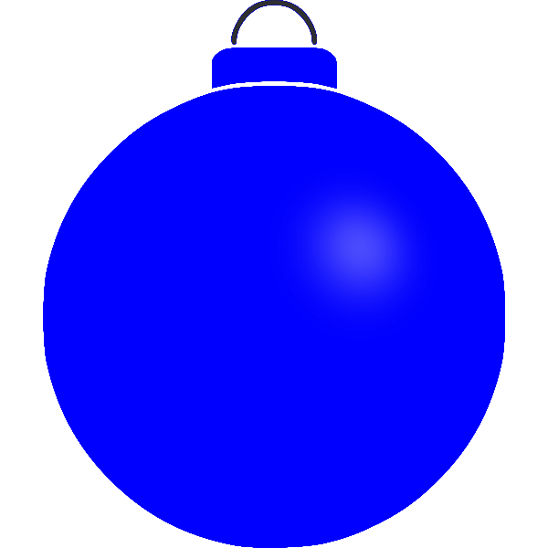 SVG Plain blue bauble
