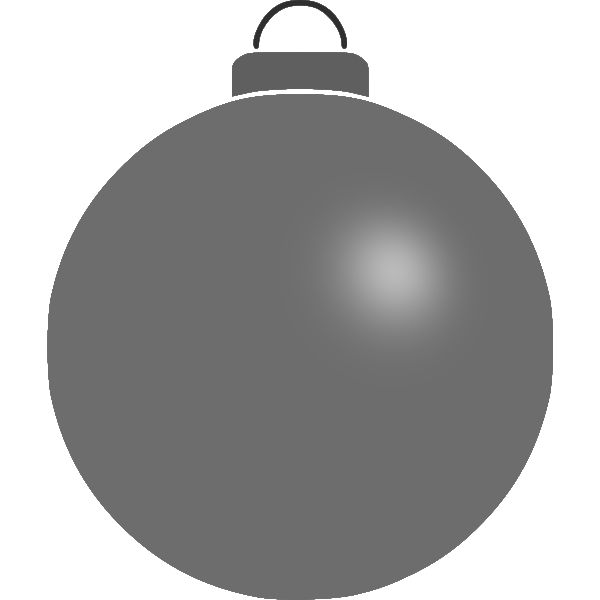 SVG Plain gray bauble