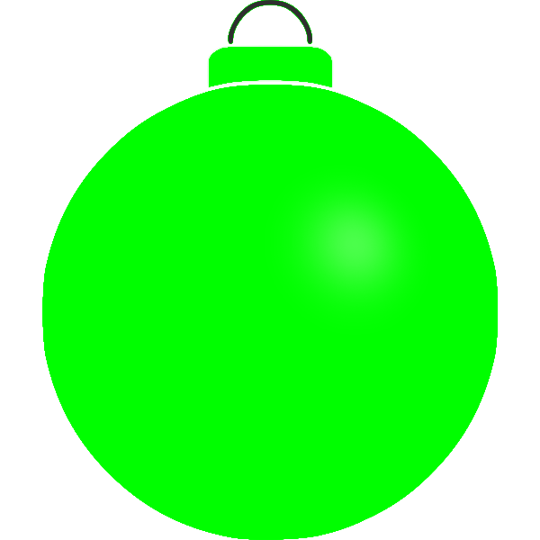 SVG Plain green bauble