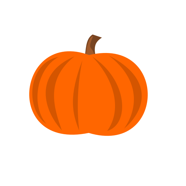 SVG Plain pumpkin vector image