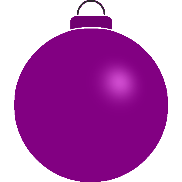 SVG Plain violet bauble