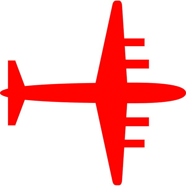 SVG Plane silhouette