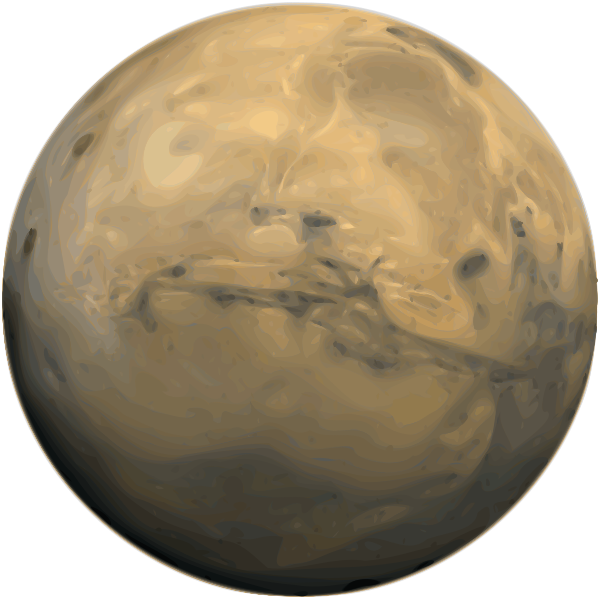 SVG Planet Mars vector image