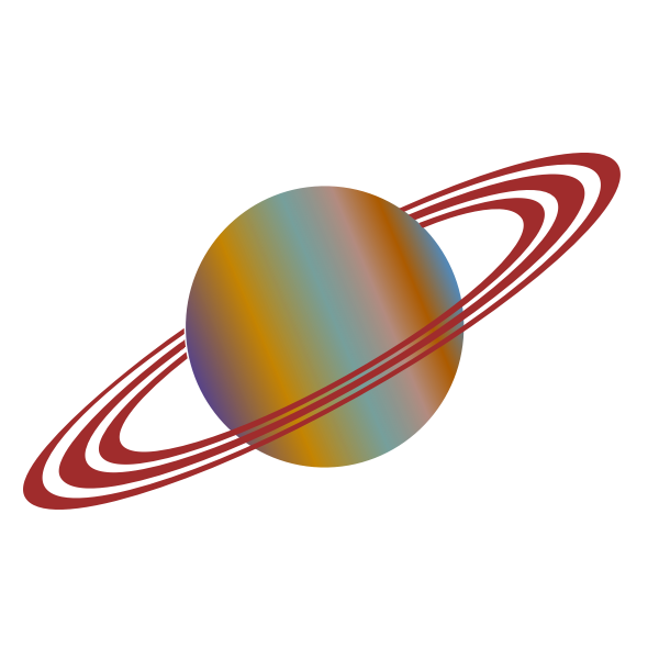 SVG Planet with rings