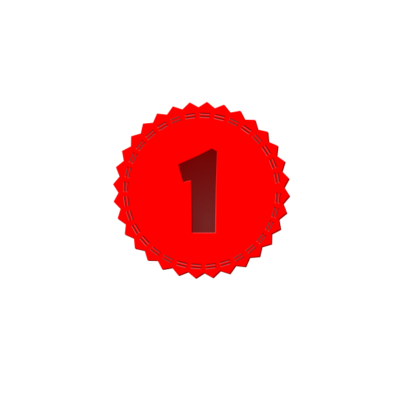 SVG plaque double stitched