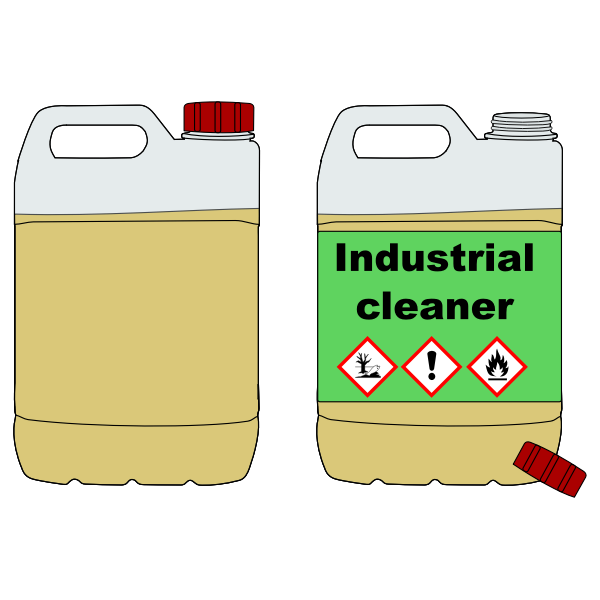 SVG Plastic canister