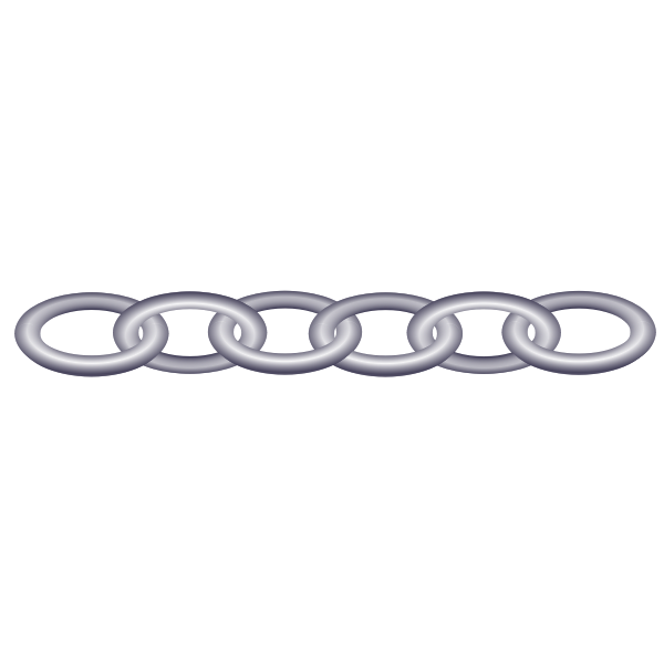 SVG Plastic chain vector image