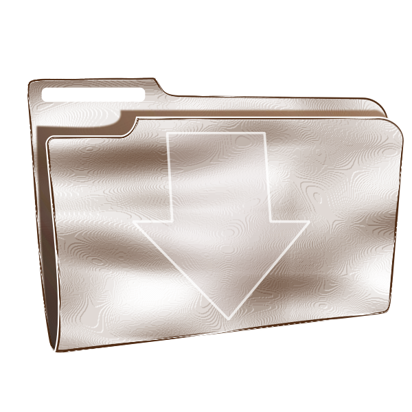 SVG Plastic download folder vector image