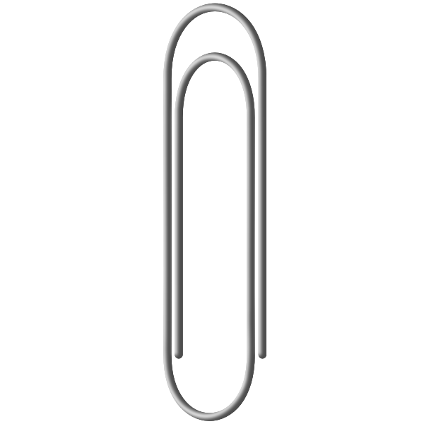 SVG Plastic paper clip