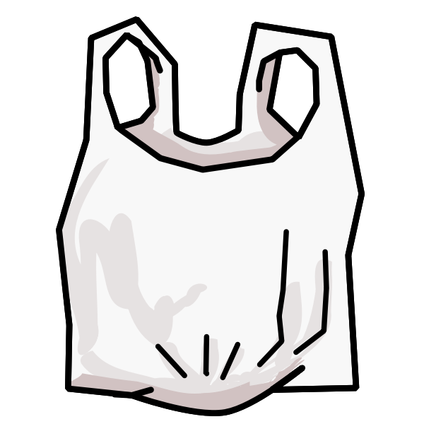 SVG Plastic shopping bag