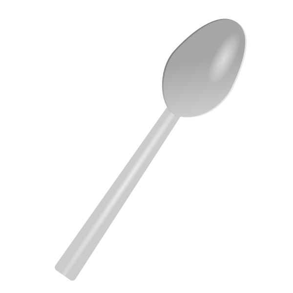 SVG Plastic spoon vector illustration