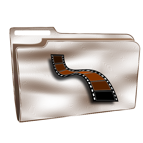 SVG Plastic videos folder vector graphics